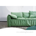 Nuevo modelo de Dubai, muebles de sala de estar, sofá de combinación 123 de tela para el hogar de lujo